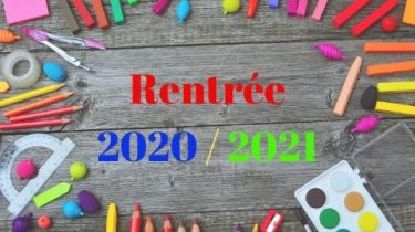 Rentrée scolaire 2020 – 2021 – Dossier d’inscription